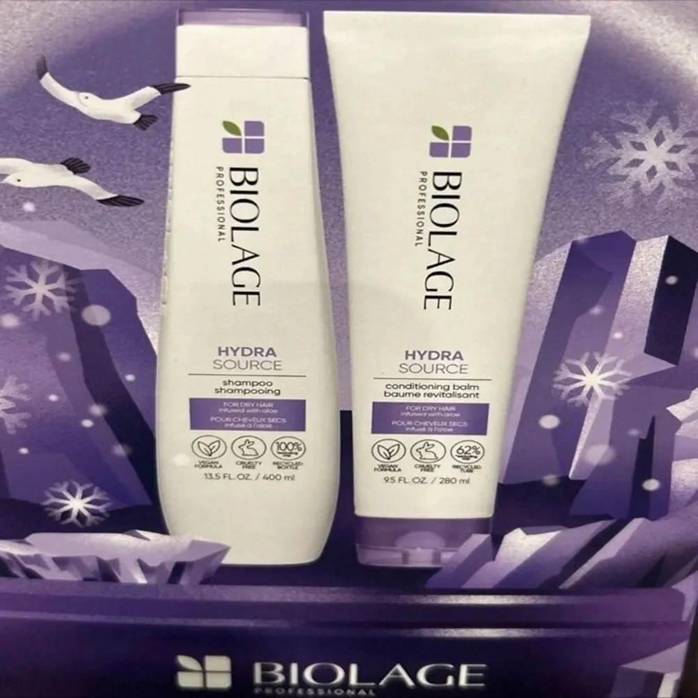 Matrix Biolage HydraSource Shampoo 13.5 oz & Conditioner Balm 9.5 oz duo